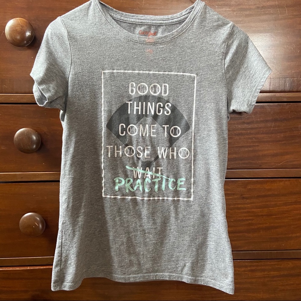 Light Gray Inspiring Quote T-shirt